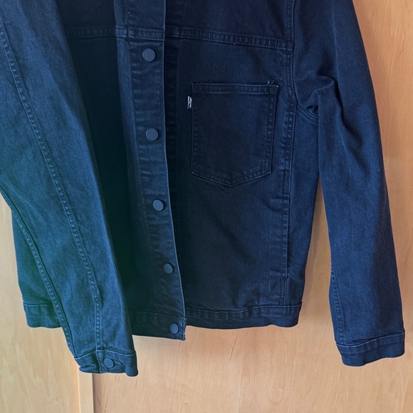 Levi's line 8 black denim jacket m - Picture 4 of 4